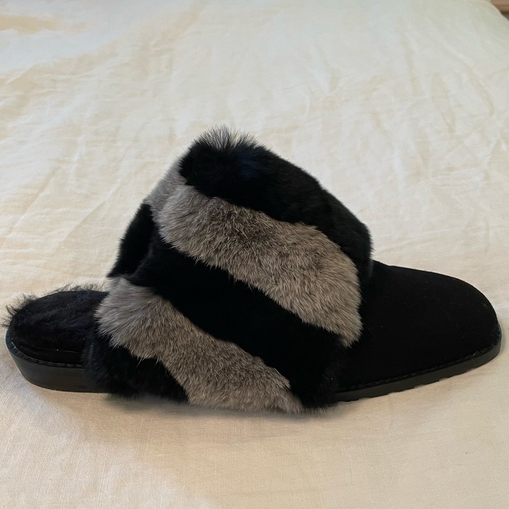 Stuart Weitzman Women's Furgetit Rabbit Fur & Mul… - image 2